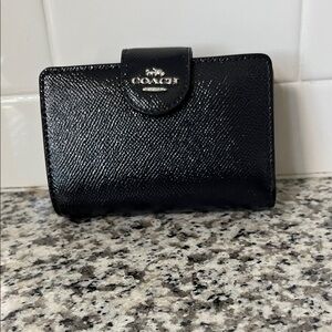 Coach Black Leather Wallet